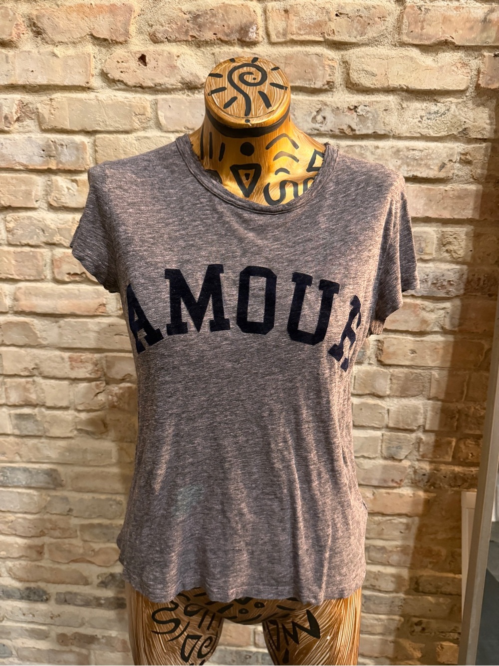 Amour zadig & Voltaire Heathered purple  Women's Tee XS